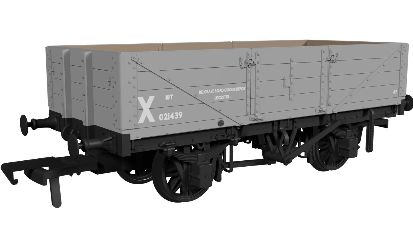 Rapido Trains UK 950010 - LNWR D84 4-Plank Open – No.M230481 BR Grey