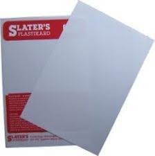 Slaters Plastikard 0120 - 0.020" (Approx. 0.5mm) x 330mm x 220mm [White]