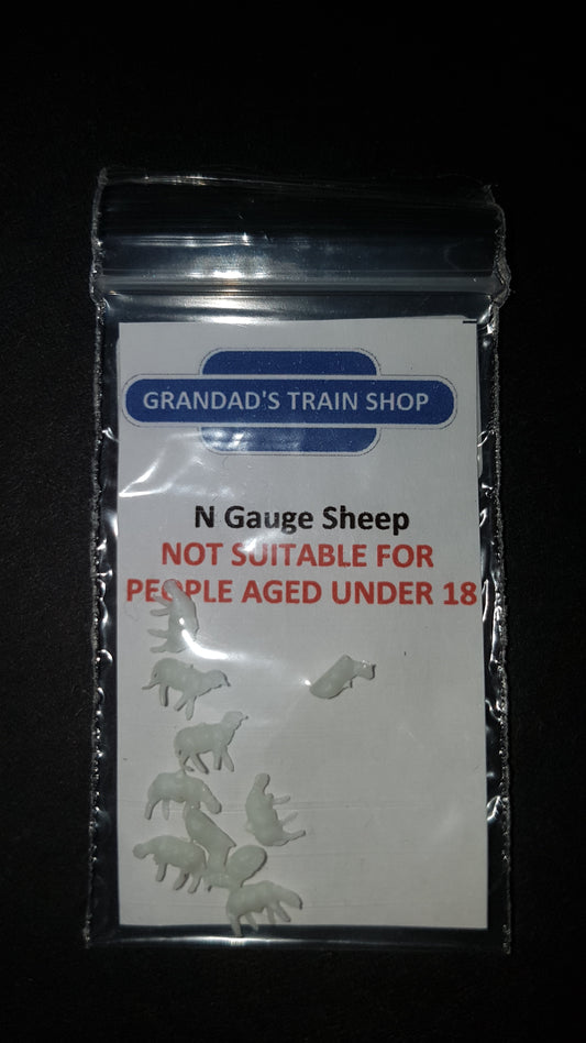 N Gauge Sheep (Bag of 10)
