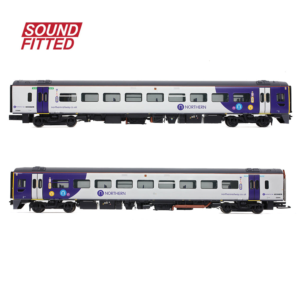 Bachmann 31-499SF - Class 158 2-Car DMU 158844 Northern (SOUND FITTED)