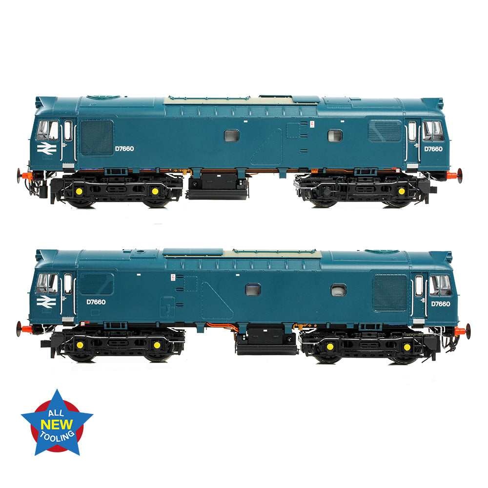 Bachmann 32-333 - Class 25/3 D7660 BR Blue (Small Yellow Panels)