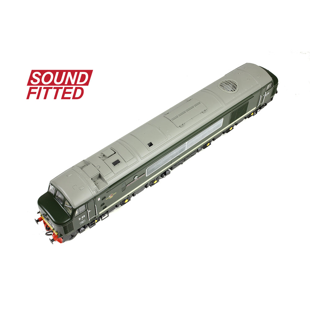 Bachmann 32-678ASF - Class 45 D49 'Manchester Regiment' BR Green (Small Yellow Panels) (SOUND FITTED)