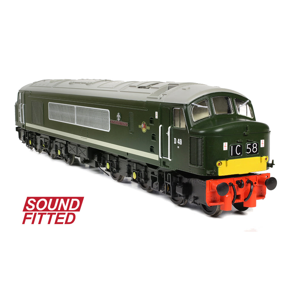Bachmann 32-678ASF - Class 45 D49 'Manchester Regiment' BR Green (Small Yellow Panels) (SOUND FITTED)