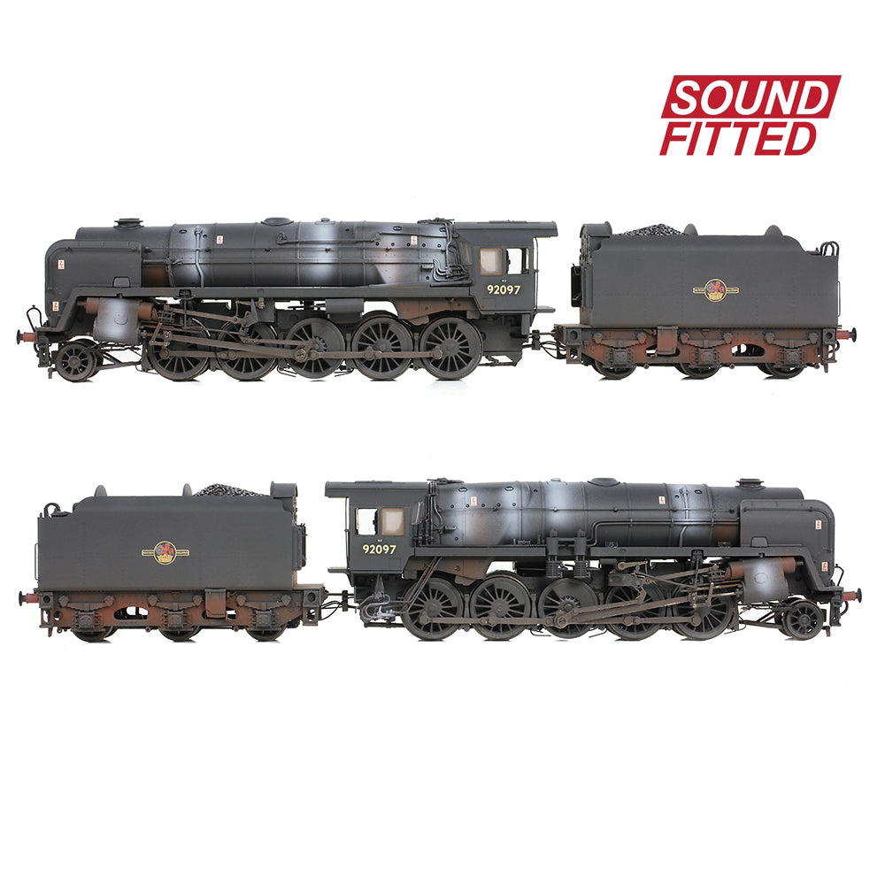 Bachmann 32-862ASF - BR Standard 9F Class (Tyne Dock) 92097 BR Black Late Crest (Weathered) SOUND FITTED