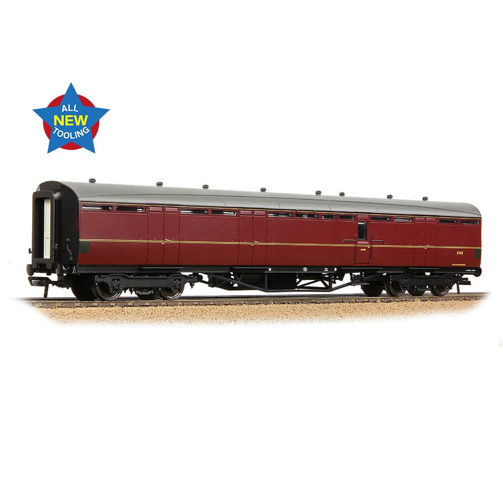 Bachmann 34-362 - Thompson Full Brake Coach BR Maroon