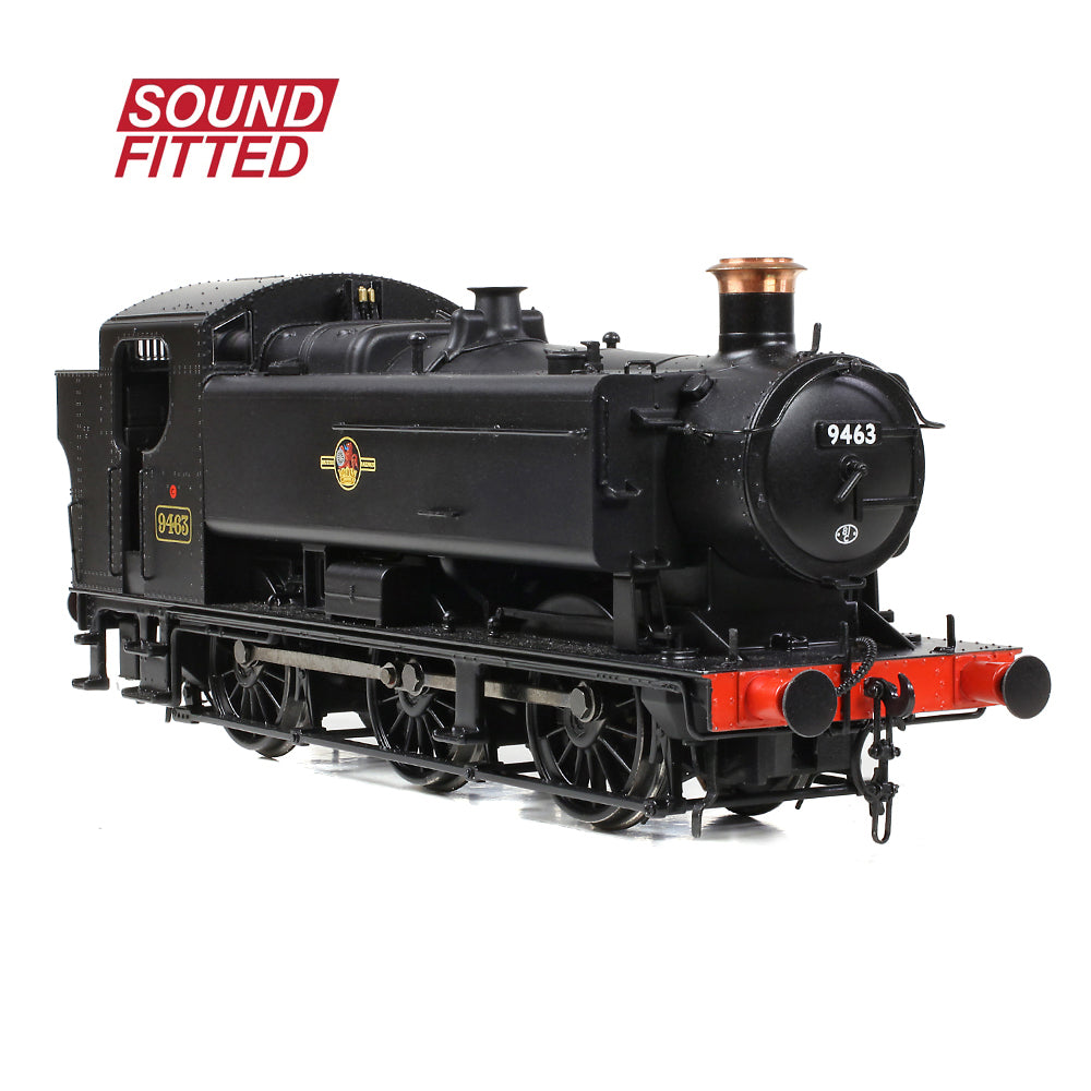 Bachmann 35-027ASF - 94XX Class Pannier Tank 9463 BR Black Late Crest SOUND FITTED