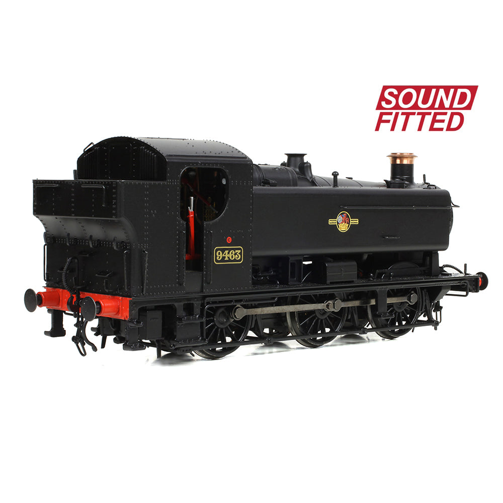 Bachmann 35-027ASF - 94XX Class Pannier Tank 9463 BR Black Late Crest SOUND FITTED