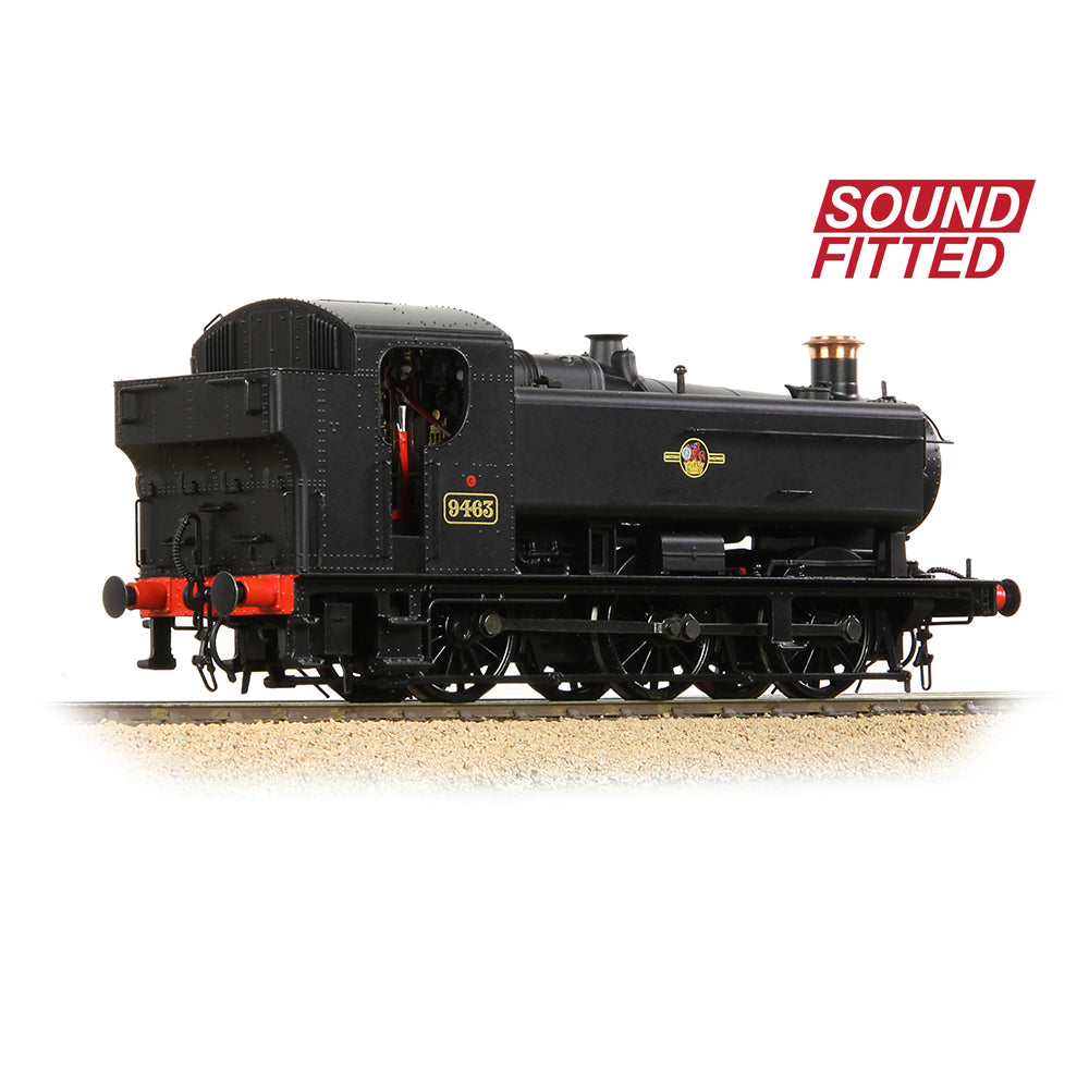 Bachmann 35-027ASF - 94XX Class Pannier Tank 9463 BR Black Late Crest SOUND FITTED