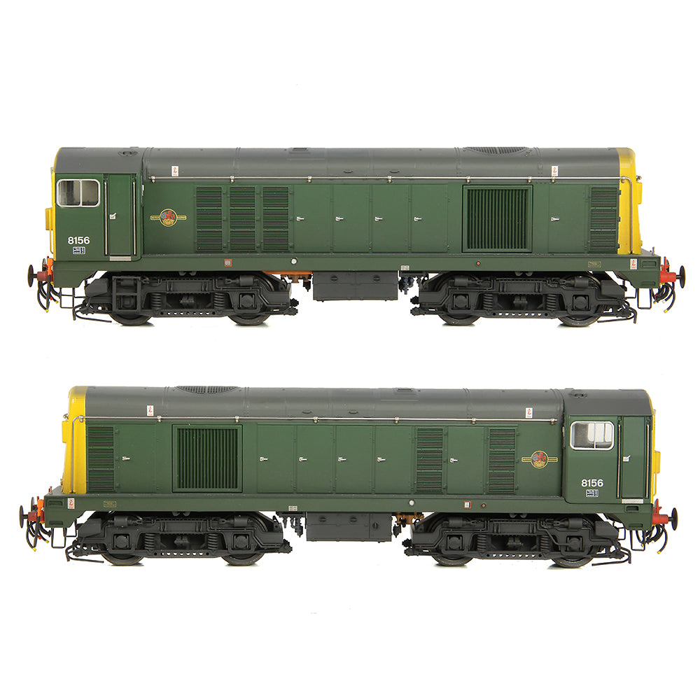 Bachmann 35-360 - Class 20/0 8156 BR Green (Full Yellow Ends) (Weathered)