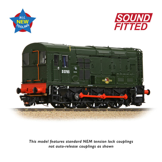 Bachmann 35-901SF - Class 08 D3785 BR Green (Late Crest)