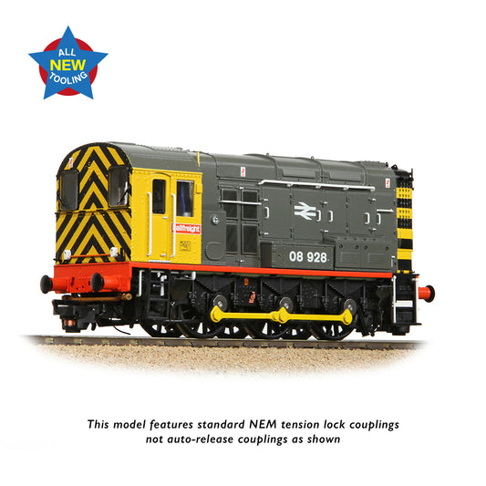 Bachmann 35-906 - Class 08 08928 BR Railfreight (Red Stripe)