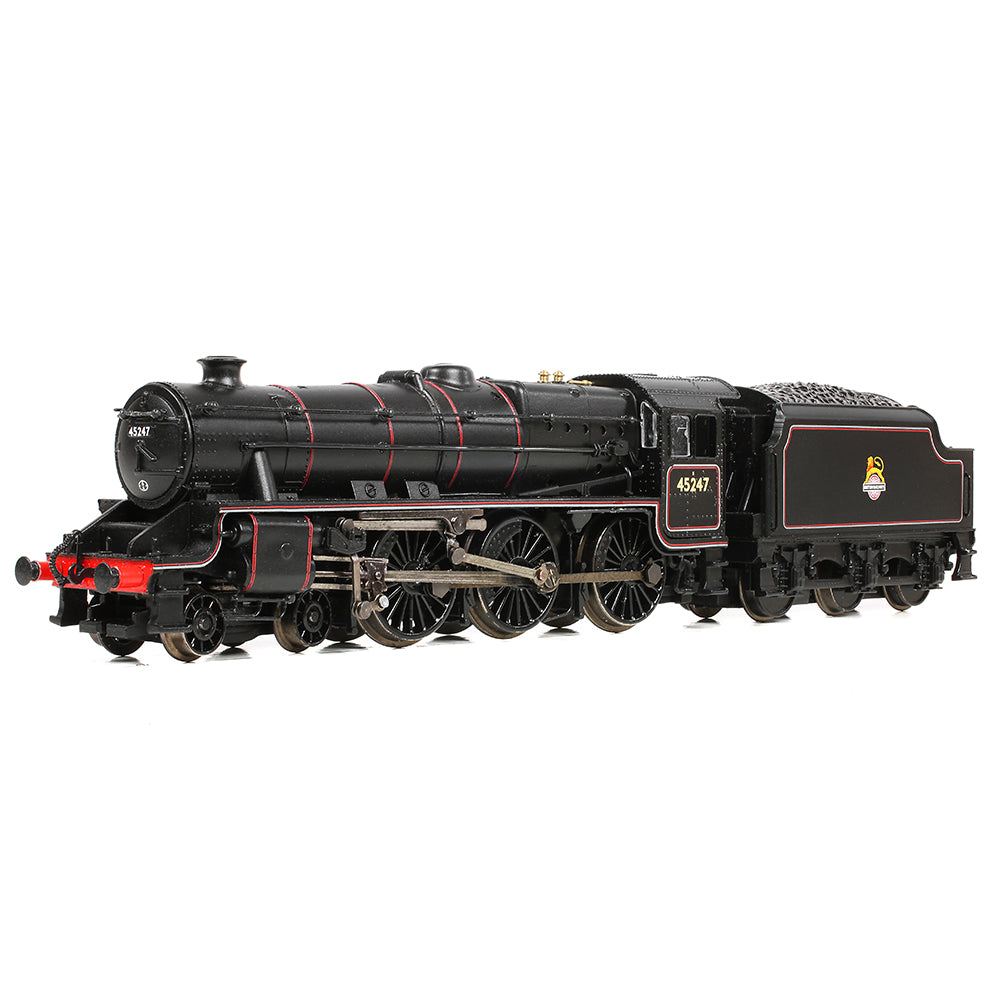 Graham Farish 372-136B - LMS Stanier Class 5 with Welded Tender 45247 BR Lined Black (Early Emblem)