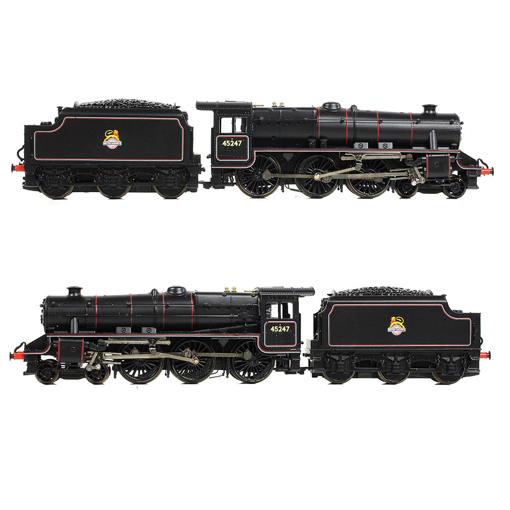 Graham Farish 372-136B - LMS Stanier Class 5 with Welded Tender 45247 BR Lined Black (Early Emblem)