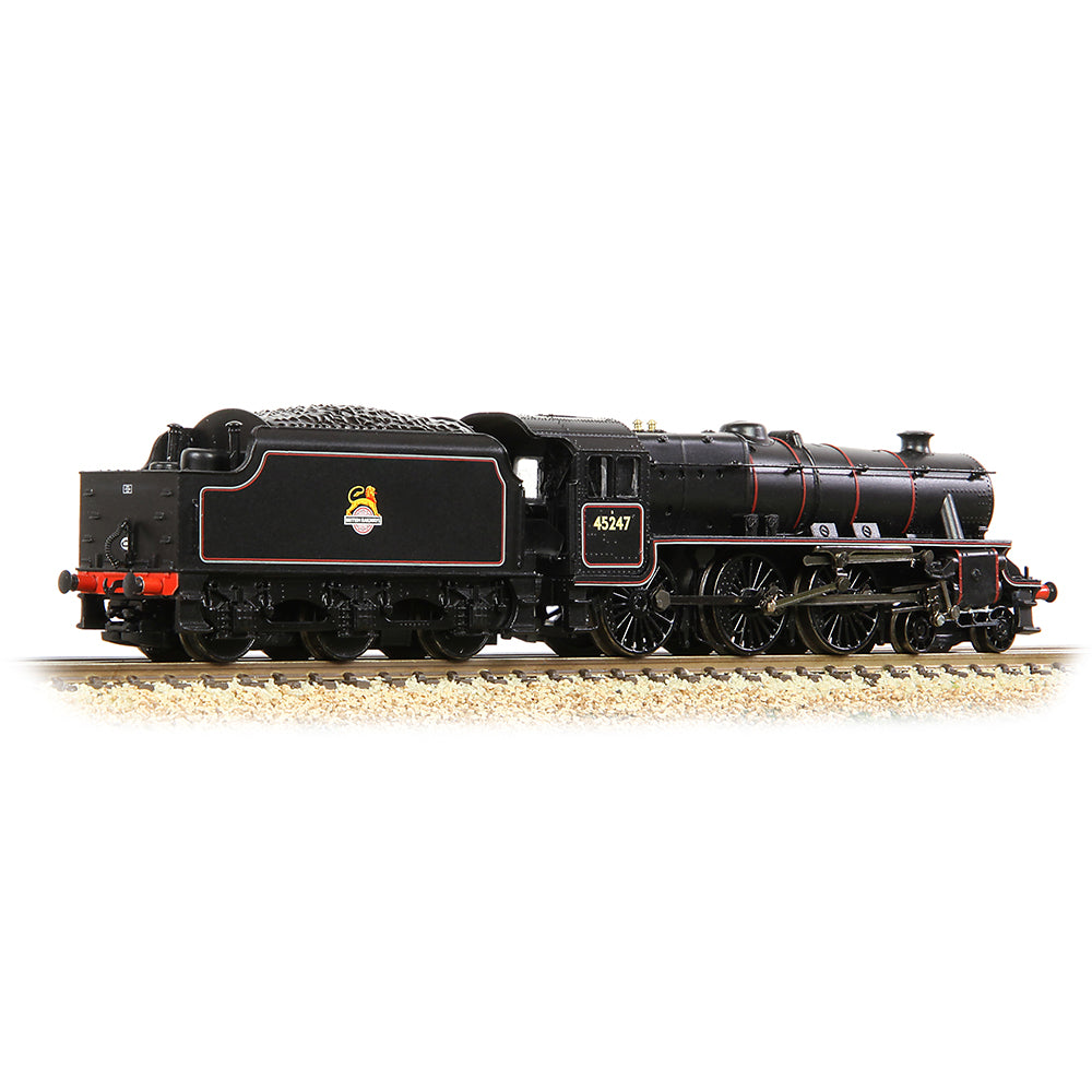 Graham Farish 372-136B - LMS Stanier Class 5 with Welded Tender 45247 BR Lined Black (Early Emblem)