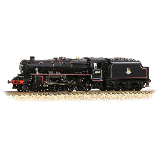 Graham Farish 372-136B - LMS Stanier Class 5 with Welded Tender 45247 BR Lined Black (Early Emblem)