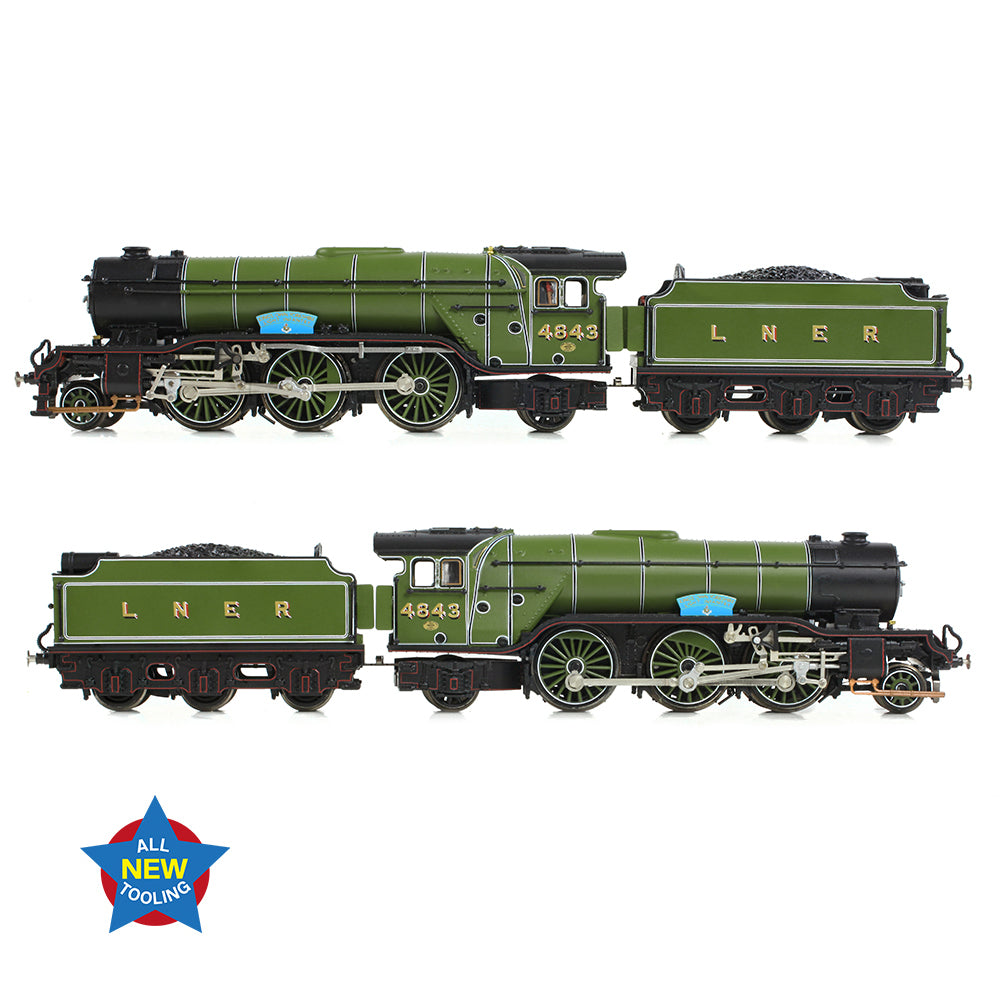 Graham Farish 372-611 - LNER V2 4843 'Kings Own Yorkshire Light Infantry' LNER Lined Green