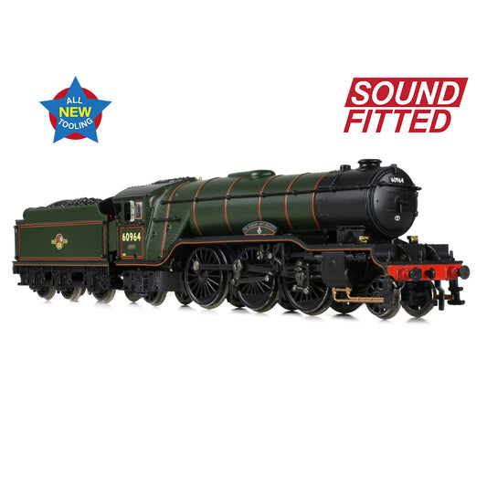 Graham Farish 372-613SF - LNER V2 60964 'Durham Light Infantry' BR Lined Green (Late Crest)