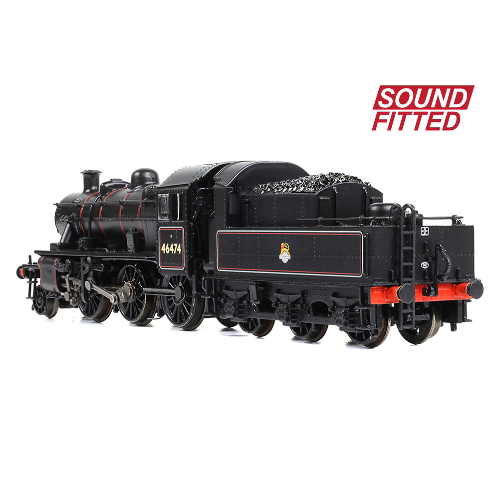 Graham Farish 372-626BSF - LMS Ivatt 2MT Class 46474 BR Lined Black Early Emblem