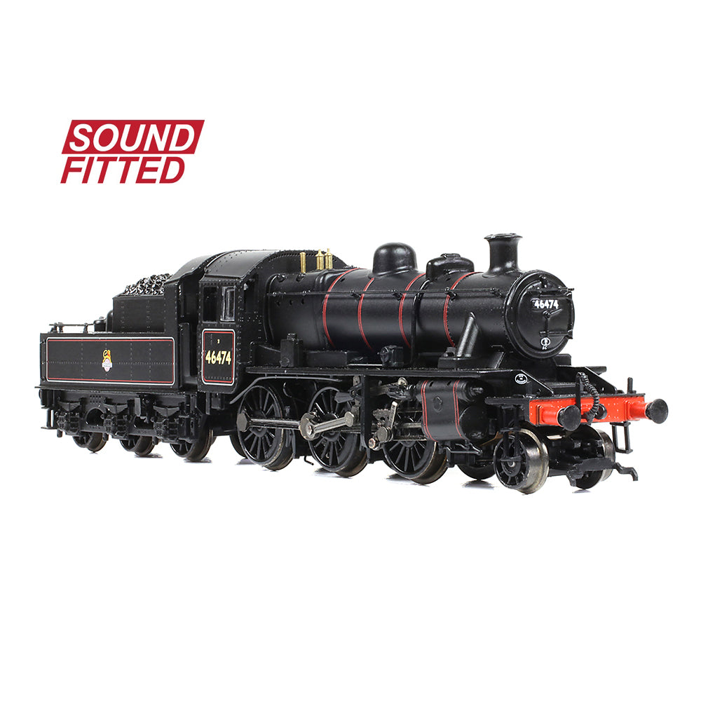 Graham Farish 372-626BSF - LMS Ivatt 2MT Class 46474 BR Lined Black Early Emblem