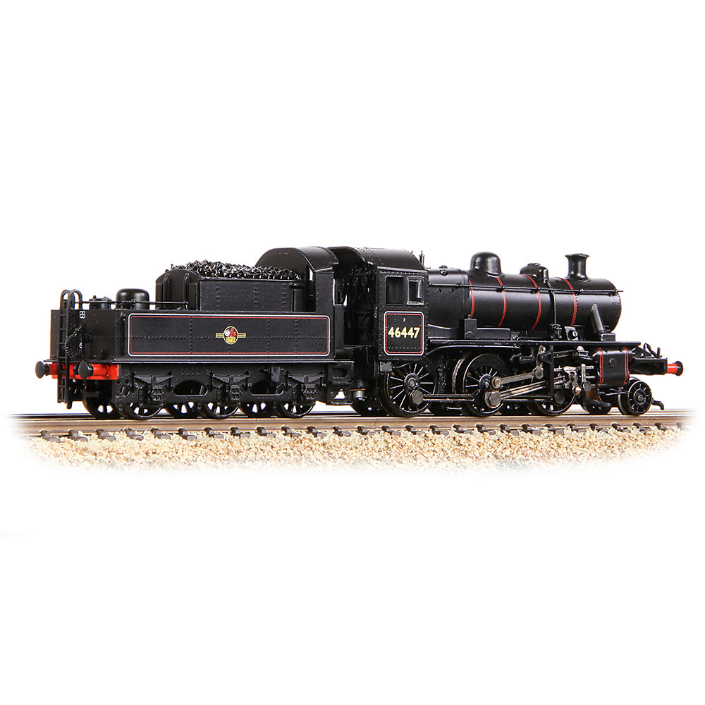 Graham Farish 372-628A - LMS Ivatt 2MT Class 46447 BR Lined Black Late Crest