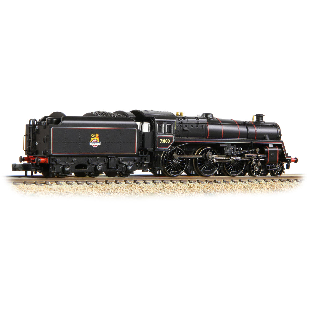 Graham Farish 372-727B - BR Standard Class 5MT 73100 BR Lined Black Early Emblem