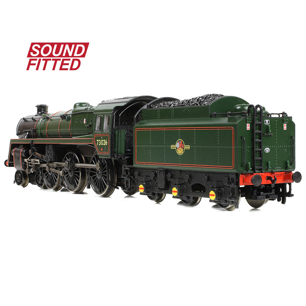 Graham Farish 372-728BSF - BR Standard Class 5MT 73026 BR Lined Green Late Crest (SOUND FITTED)