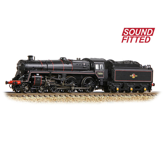 Graham Farish 372-729SF - BR Standard Class 5MT 73050 BR Lined Black Late Crest SOUND FITTED
