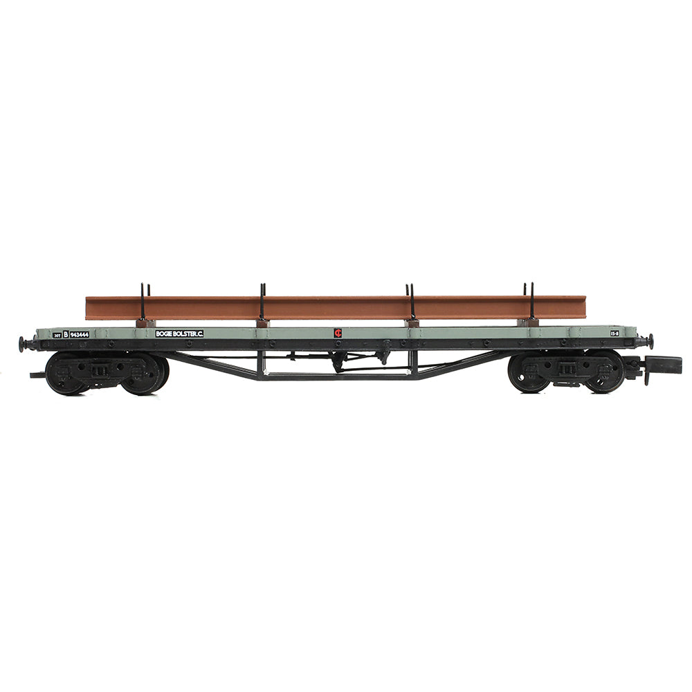 Graham Farish 373-926E - 30 Ton Bogie Bolster BR Grey With Load