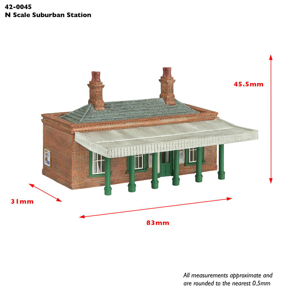 Graham Farish (Scenecraft) 42-0045R - Suburban Station Red
