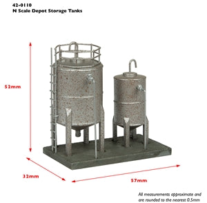 Graham Farish (Scenecraft) 42-0110 - Depot Storage Tanks