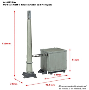 Bachmann 44-0195A - GSM-R Telecom Cabin & Monopole