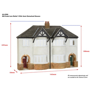 Bachmann 44-0206 - Low Relief 1930's Semi Detached House