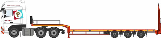 Oxford Diecast 76DXF007 - Pollock Lift & Shift DAF XF Euro 6 Semi Low Loader