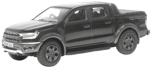 Oxford Diecast 76FR001 - Ford Ranger Raptor Agate Black Metallic