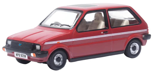 Oxford Diecast 76MET001 - Austin Mini Metro Emberglow (Princess Diana)