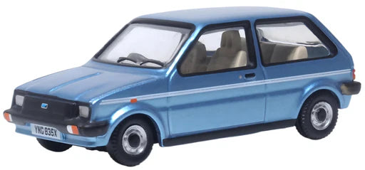 Oxford Diecast 76MET002 - Austin Mini Metro Denim Blue Metallic