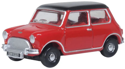 Oxford Diecast 76MN012 - Austin Mini Cooper Tartan Red/Black