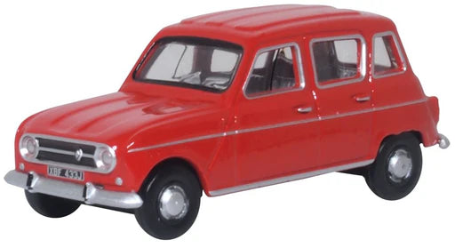 Oxford Diecast 76RN002 - Renault 4 Red