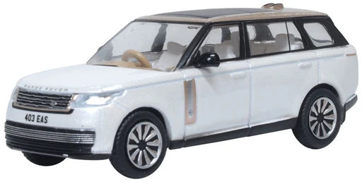 Oxford Diecast 76RR5L002 - Range Rover L460 LWB SV Ice White & Corinthian Bronze