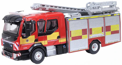 Oxford Diecast 76VEO002 - Volvo FL Emergency One Pump Ladder South Wales Fire & Rescue