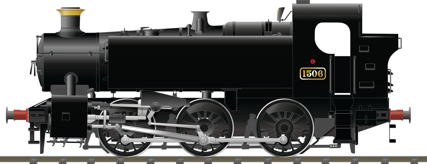 Rapido Trains UK 904501 - WR '15XX' 0-6-0PT Unlined Black (No Emblem) No. 1506 Sound Fitted