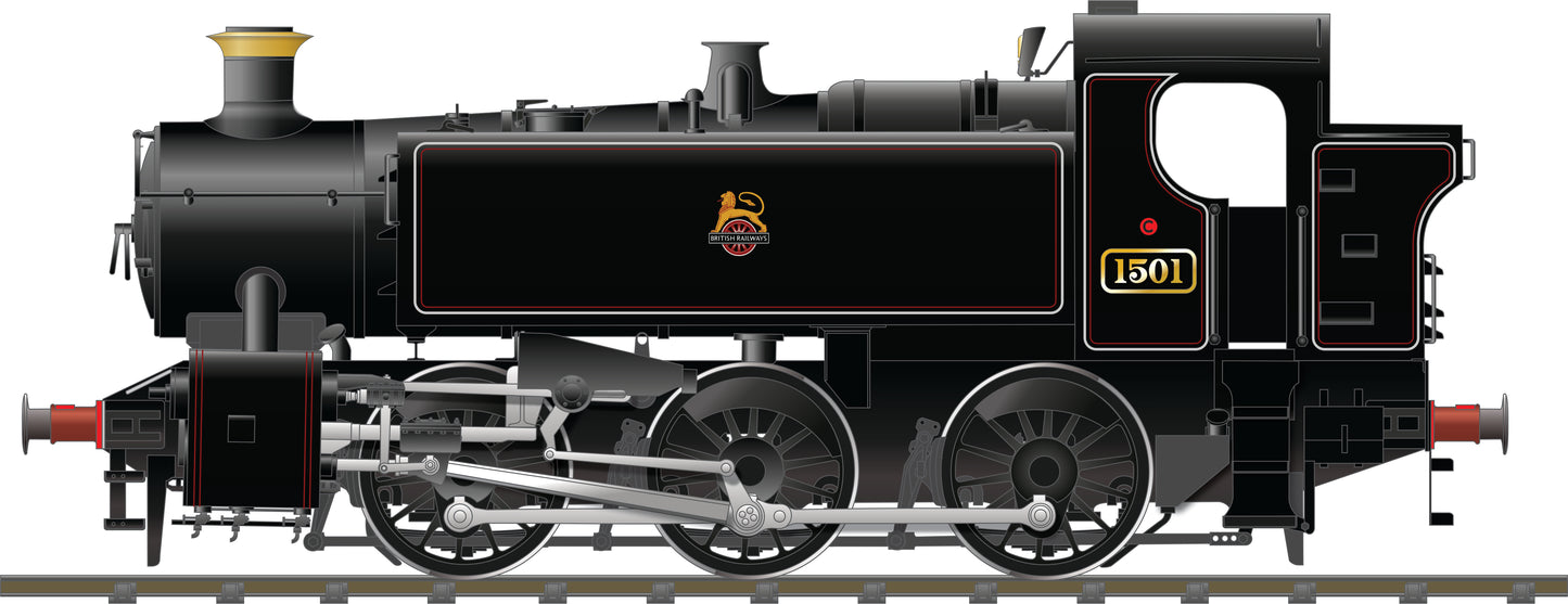 Rapido Trains UK 904505 - WR '15XX' 0-6-0PT Lined Black (Early Emblem) As Preserved No. 1501 Sound Fitted