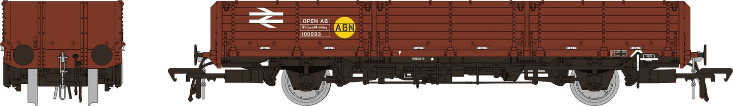 Rapido Trains UK 915001 - OAA Open Wagon BR Bauxite Yellow 'ABN' Spot No. 100093