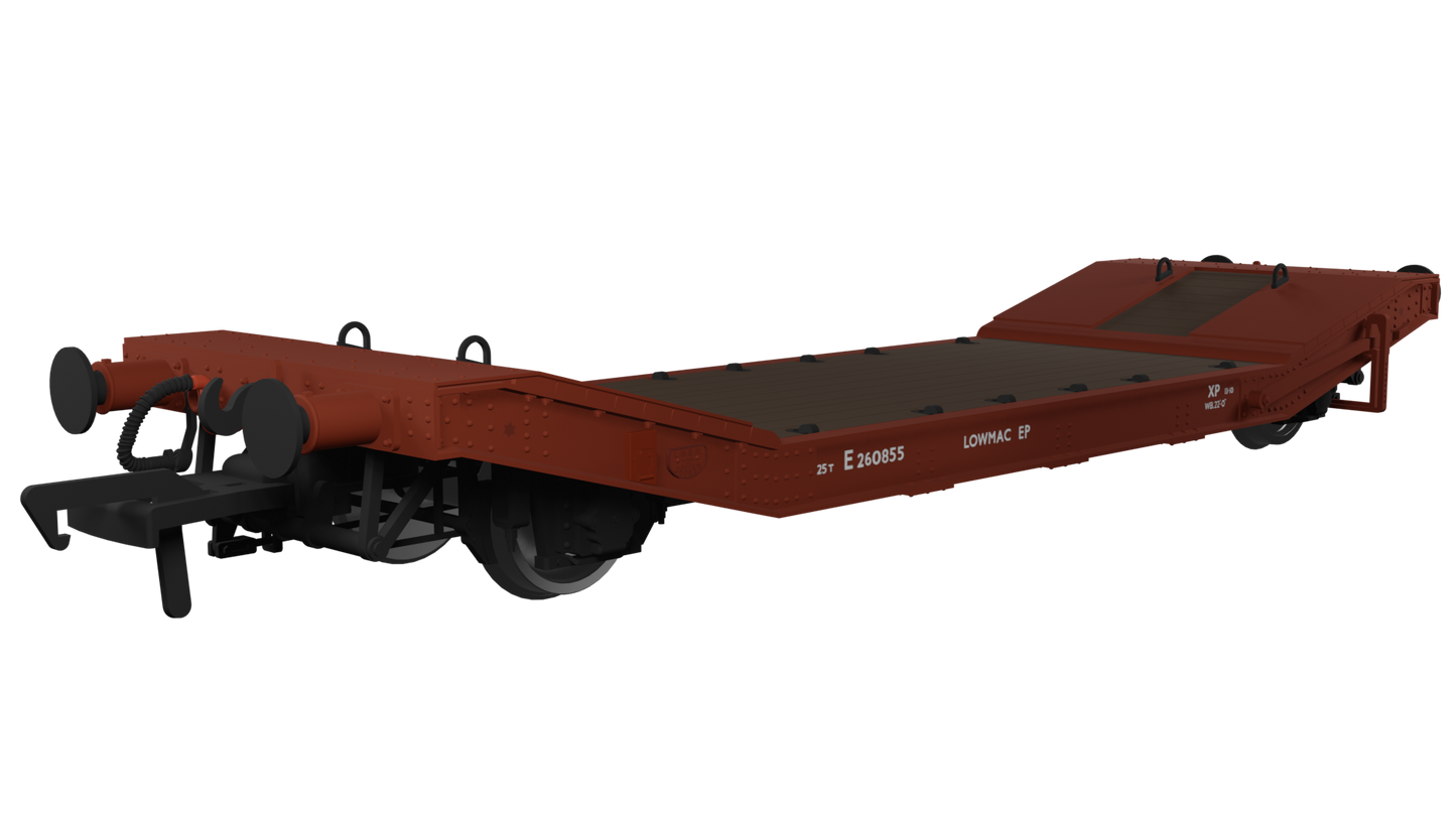 Rapido Trains UK 929003 - LOWMAC No. E260855 BR Bauxite