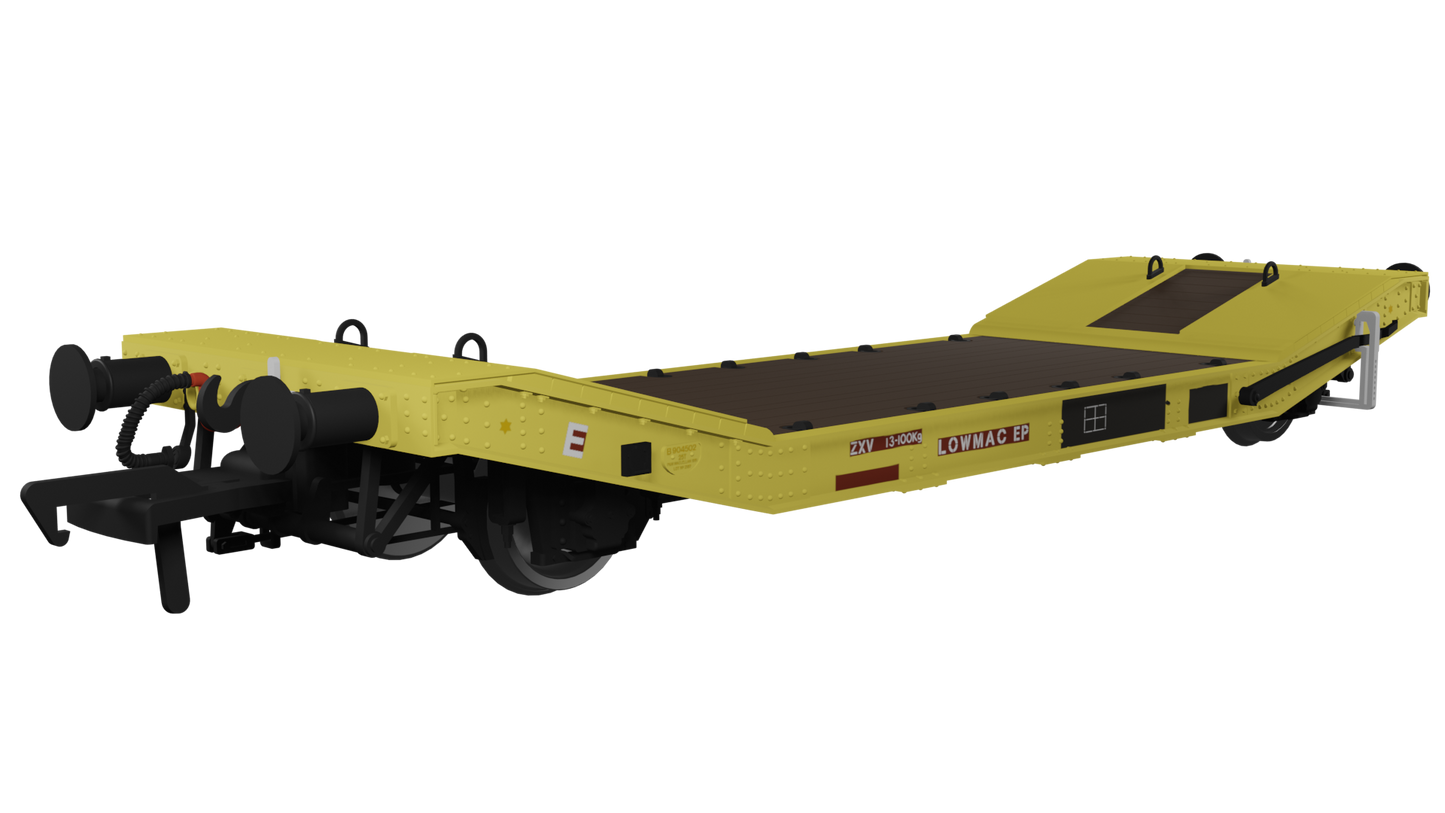 Rapido Trains UK 929011 - LOWMAC No. B904502 Engineers Yellow