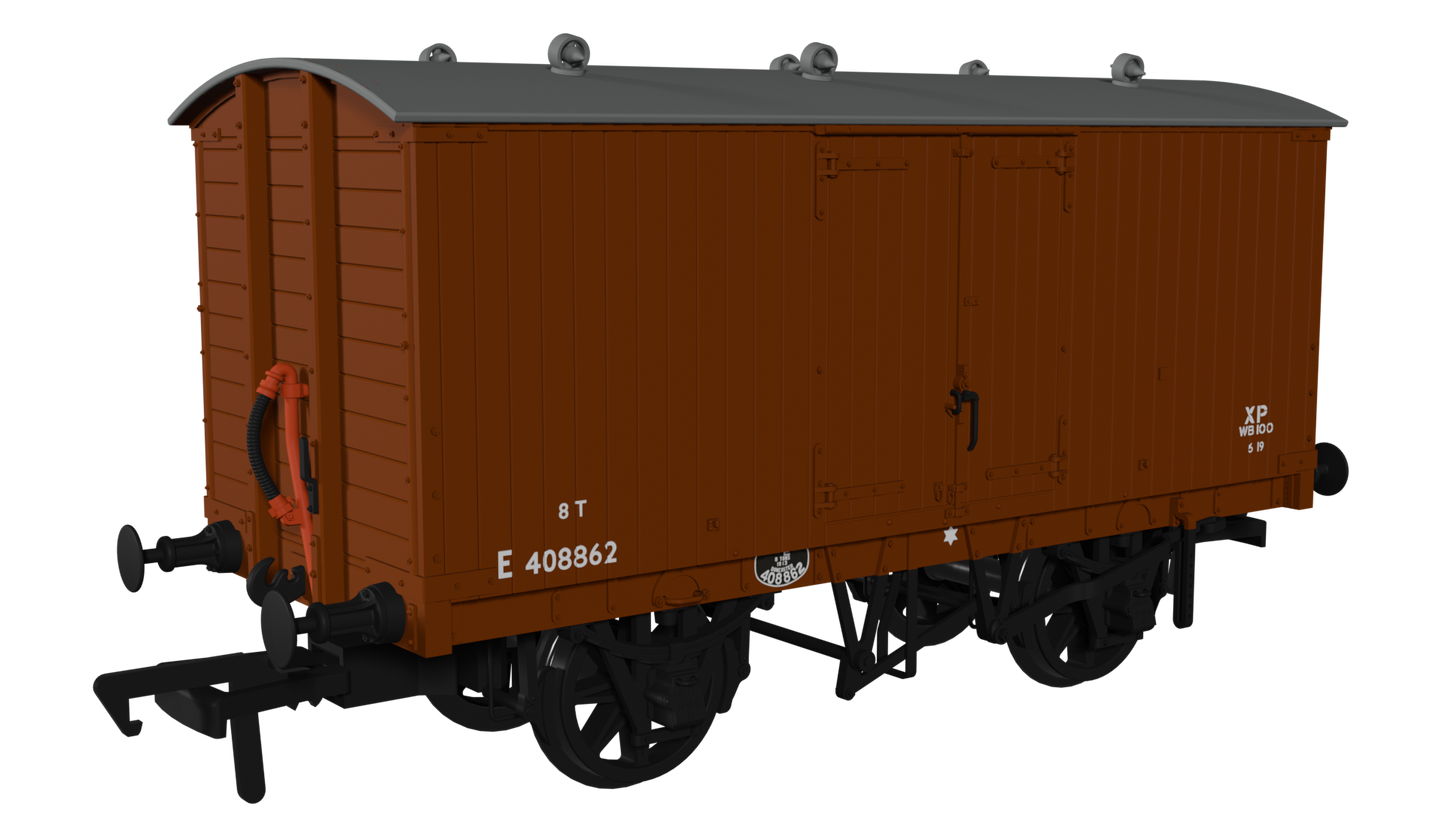 Rapido Trains UK 930012 - GNR 8 Ton Van – BR No.E408862