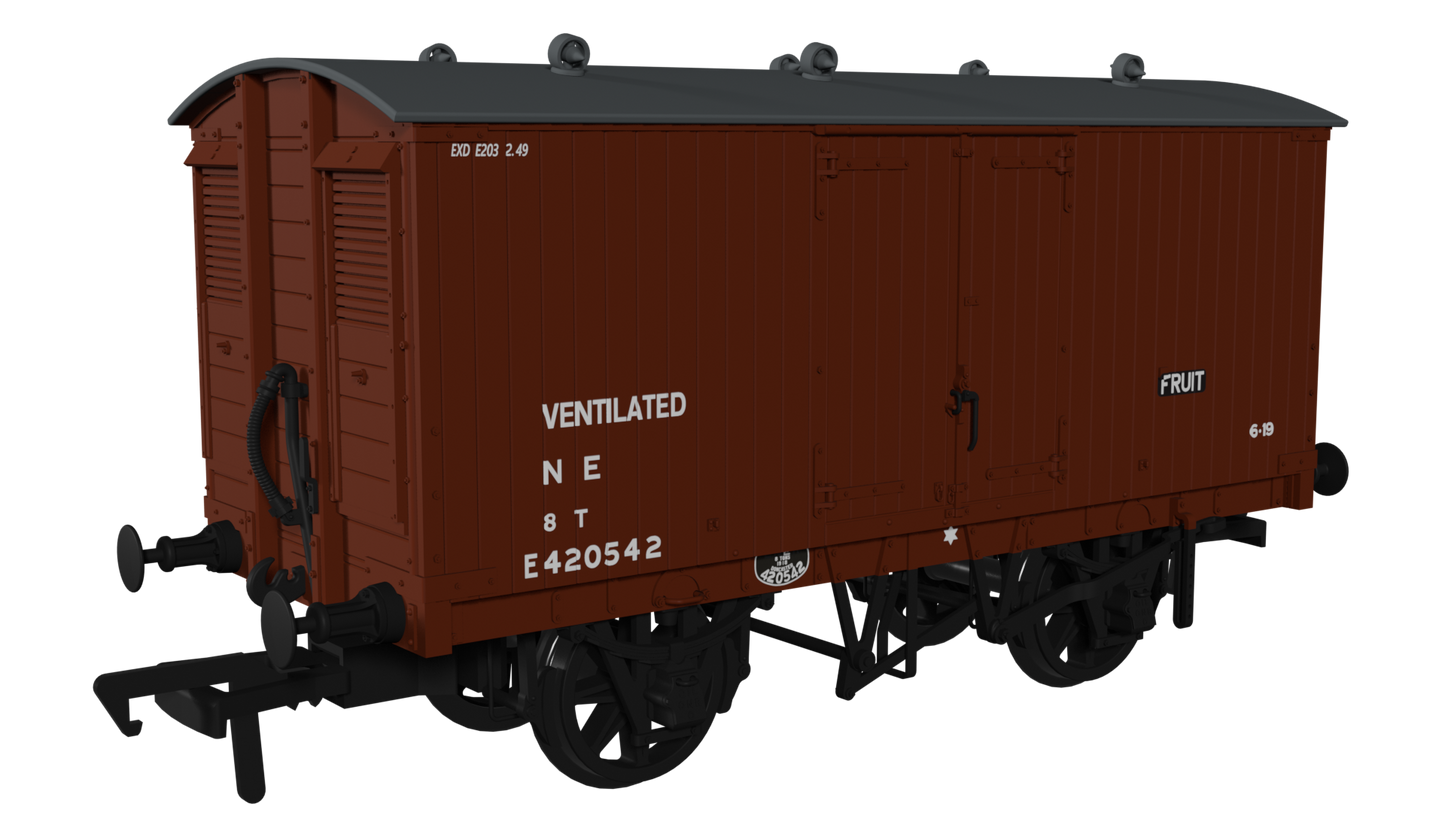 Rapido Trains UK 930013 - GNR 8 Ton Van – BR No.E420542