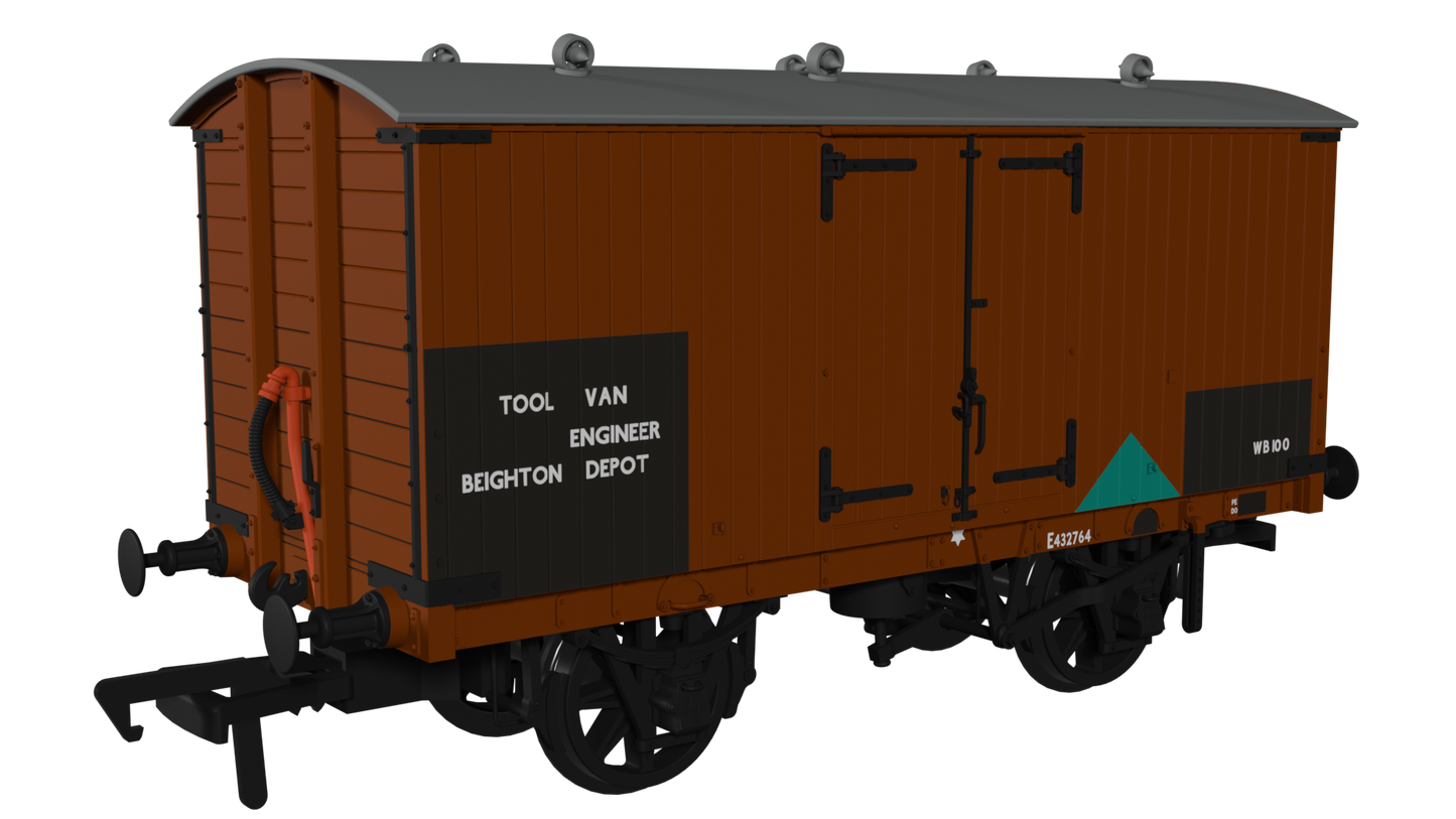 Rapido Trains UK 930015 - GNR 8 Ton Van – BR Tool Van No.E432764