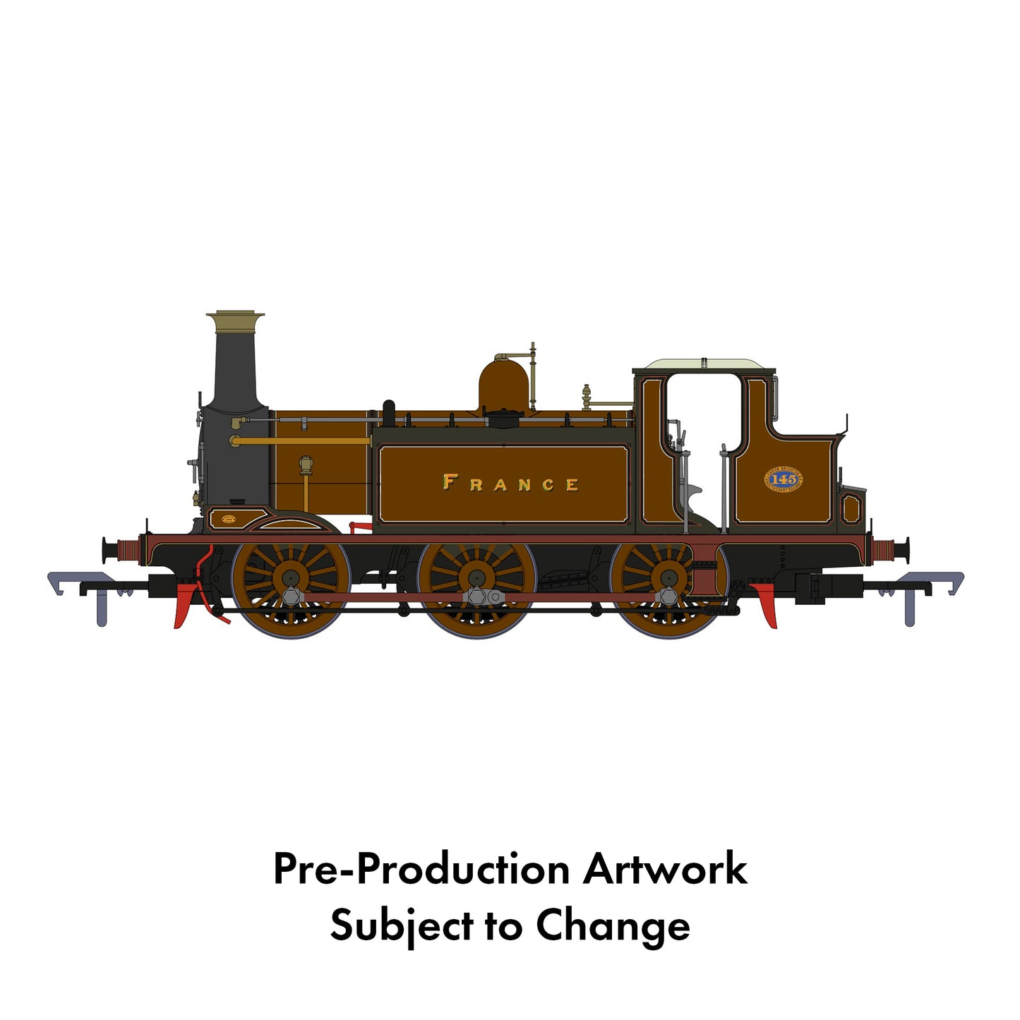 Rapido Trains UK 936001 - E1 No.145 'France' LBSCR Improved Engine Green