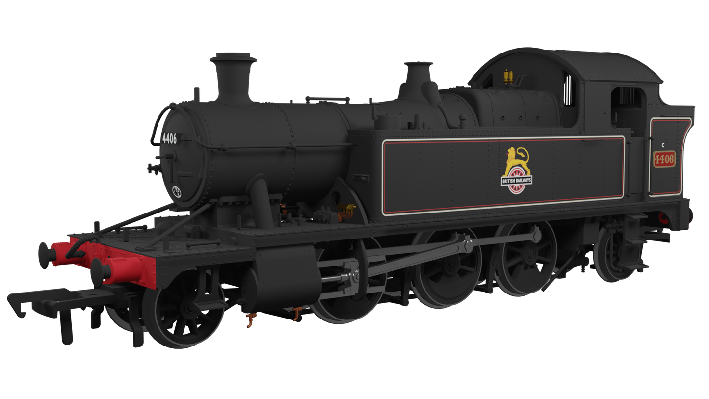 Rapido Trains UK 951007 - GWR 44XX BR Early Crest Lined Black No. 4406